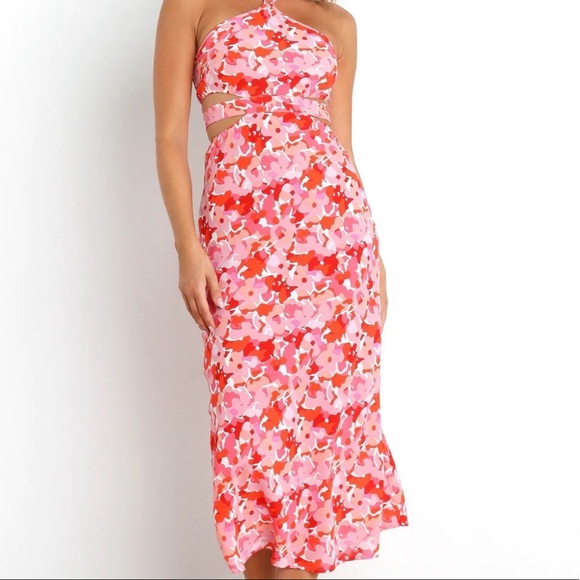 Petal + pup midi dress pink florals. Size 6! Awesome condition and so cute!! - Picture 1 of 2
